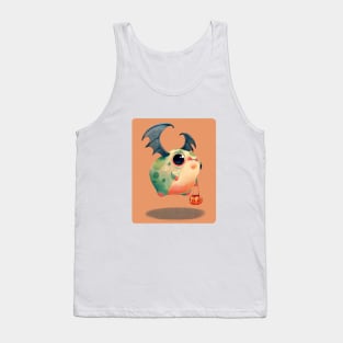 Vampire Frog with Background Tank Top